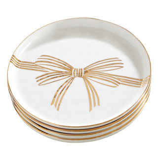 Gold Bow Appetizer Plate