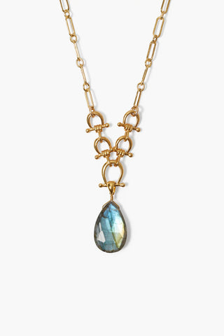 Cheval Labradorite Gold Necklace