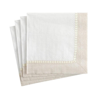 Linen Border Cocktail Napkin