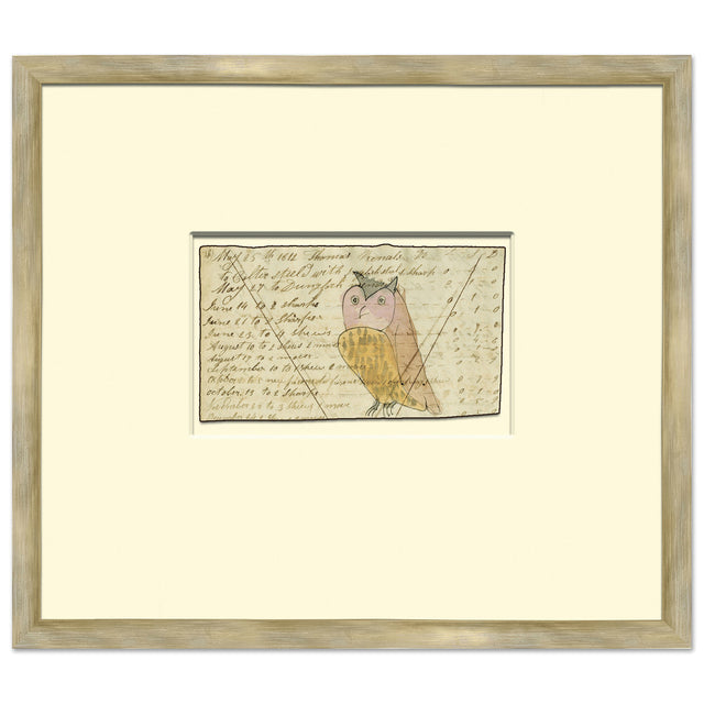 Owl Mennonite Ledger Drawing