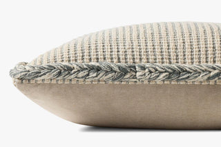 Oroville Natural / Blue Pillow - 13x21