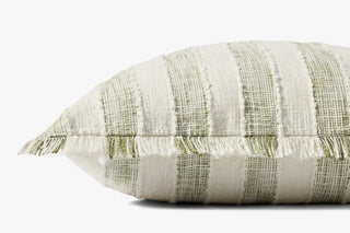 Loloi Green/ Ivory Pillow - 22x22