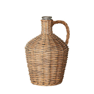 Willow Covered Wine Bottle