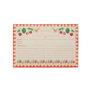 Pack of 12 Cherry Farm Recipe Cards