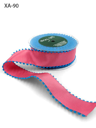 Pom-Pom Wired Edge Ribbon