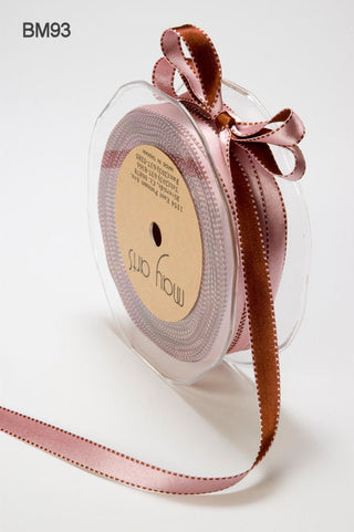 Two Color Reversible Satin Ribbon