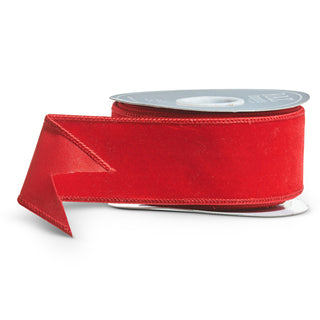 Red Velvet Wired Ribbon - 2"x10yrds