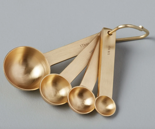 Luxe Measuring Spoon Set, Gold, Set of 4