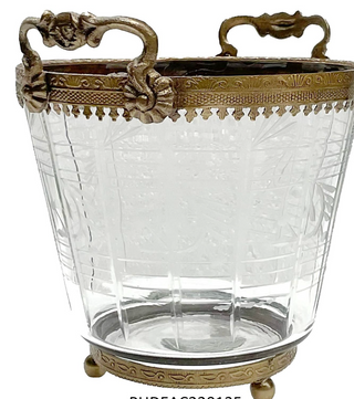 Petite Etched Ice Bucket