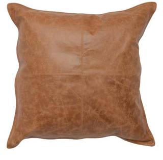 SLD Leather Pillow 22x22