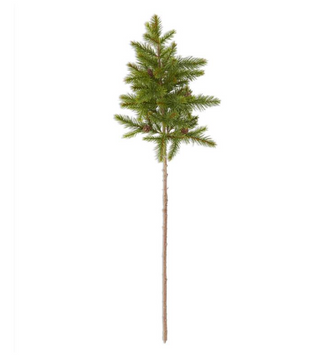 33" Pine Tree Stem w/Mini Pinecones