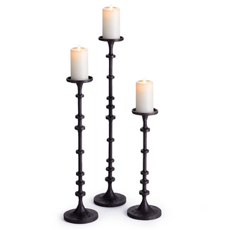 Abacus Candle Stand - Black Bronze