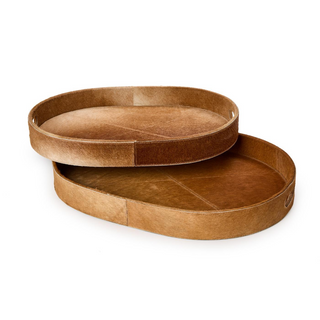Cowhide Brown Tray