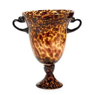 12" Tortoise Etruscan Style Vase with Handles