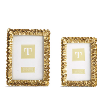 Gold Ruffles Photo Frame