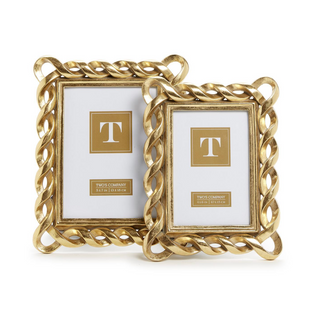 Gold Ribbon Photo Frame