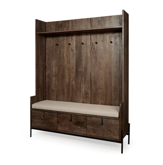 Glenn 3 Drawer Hall Tree - 55.5L x 16.5W x 70H