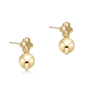 Signature Cross Small Gold Stud-Classic Gold