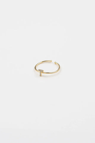 Shiny Initial Ring