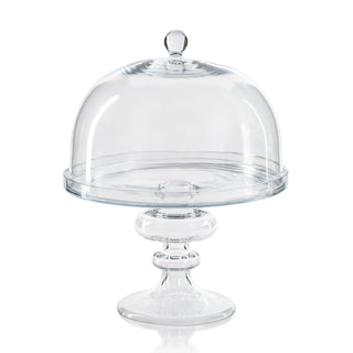 Tropezana Glass Cake Stand on Clear Base