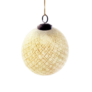 Embossed Glass Ball Ornament