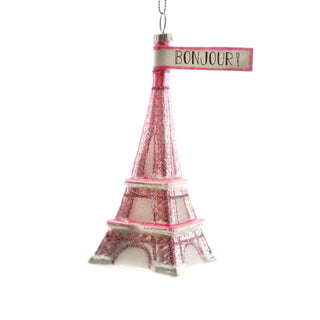 Eiffel Tower Ornament - Pink