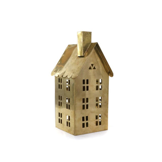 Scalloped Roof House - Brass