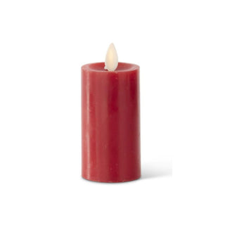 Burgundy Pillar Luminara Candle