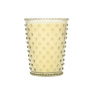 Hobnail Glass Candle - Vanilla Santal