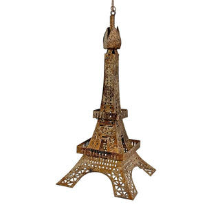 Metal Eiffel Tower Ornament Antique Gold