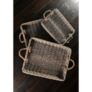 Willow Tray with Jute Handle