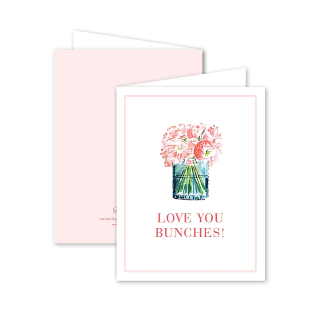 Peony Bunches Greeting Card