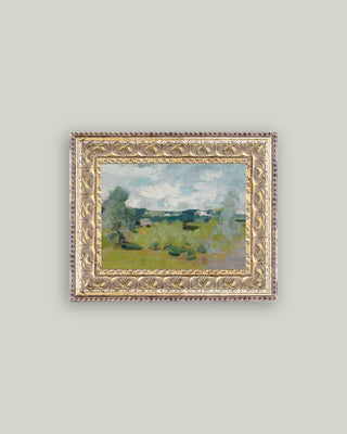 Abstract Landscape Framed Antique Art: 7x5