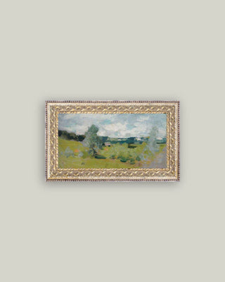 Abstract Landscape Framed Antique Art: 7x5