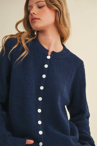 M MARLED KNIT SWEATER CARDIGAN MSW11248: MOCHA / M