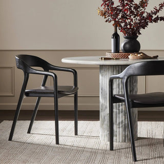 Amare Dining Armchair-Sonoma Black