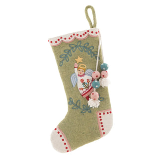 Angel Stocking: Green