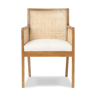 Antonia Cane Dining Armchair-Savile Flax