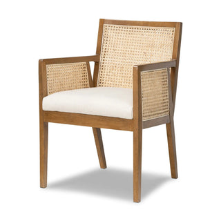 Antonia Cane Dining Armchair-Savile Flax