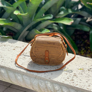 Ata Vine Saddle Bag Crossbody Bag