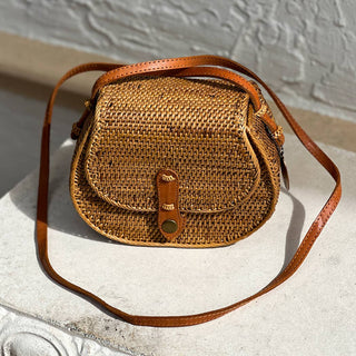 Ata Vine Saddle Bag Crossbody Bag