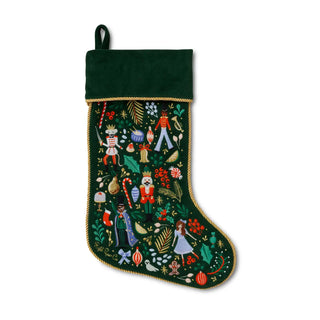 Nutcracker Embroidered Stocking