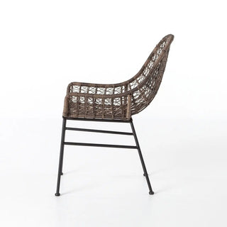 Bandera Outdoor Woven Dining Chair-Distressed Grey