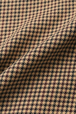 CHECK BUTTON FRONT VEST: Brown / S