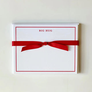 Gift Shop Big Hug, Red - Flat Note Cards