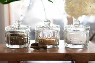 Bistro Glass Salt Cellar with Scoop