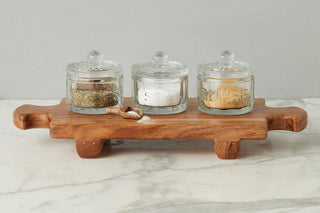 Bistro Glass Salt Cellar with Scoop