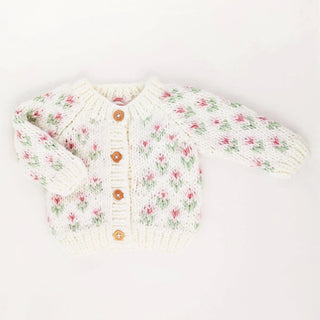 Bitty Blooms Blush Cardigan Sweater Baby & Toddler: 12-18 months