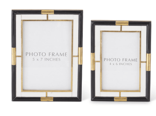 Black Cream & Gold Photo Frame