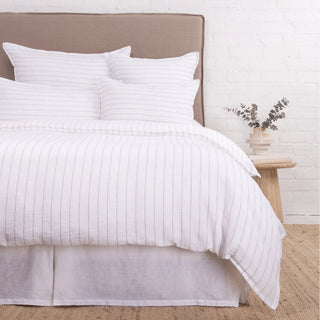 Blake Bedding - White / Ocean